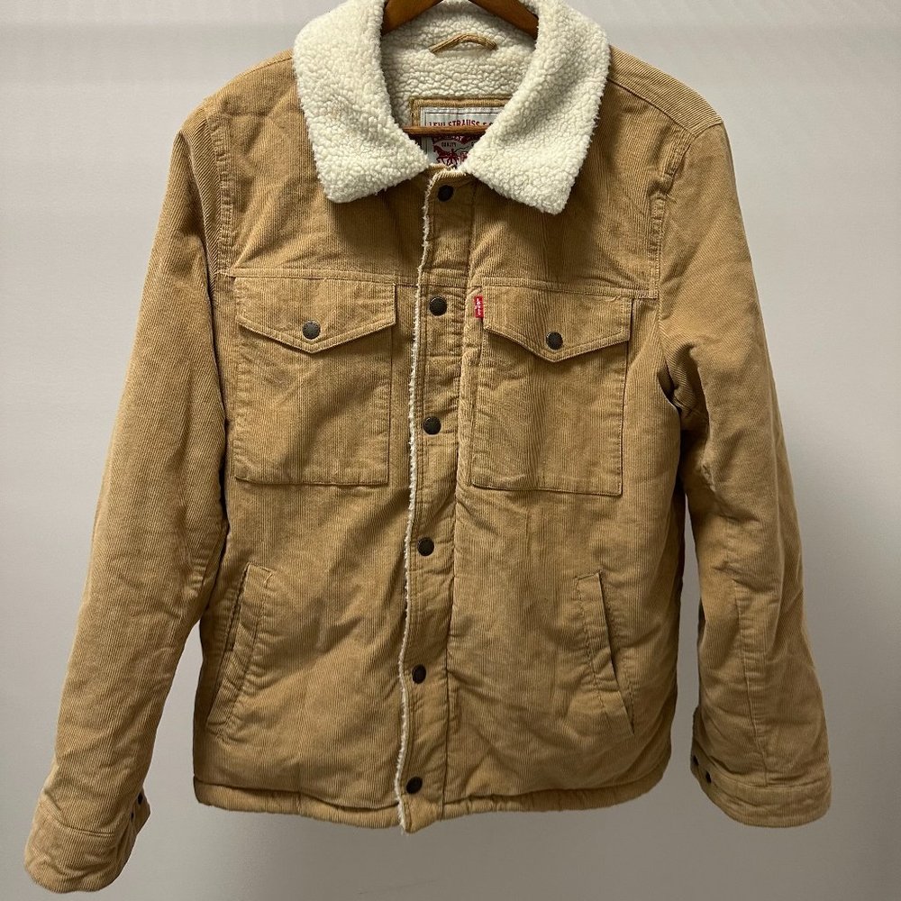Levi's Sherpa Bronze Corduroy Trucker Jacket